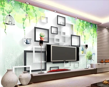 

Papel de parede Fantasy box watercolor flower vine bird 3d wallpaper,living room bedroom sofa TV backdrop wall papers home decor