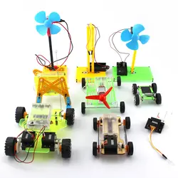 9in1 DIY ручной сборки модели материал блок Солнечный/детей электроэнергию образовательные технологии головоломки небольшой Kit игрушки