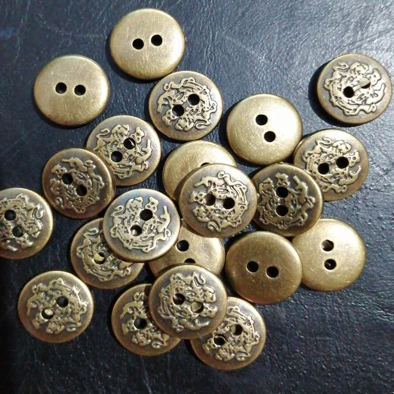 1 лот = 24 шт. тонкая маленькая кнопка 11 мм Золотая пластиковая ...