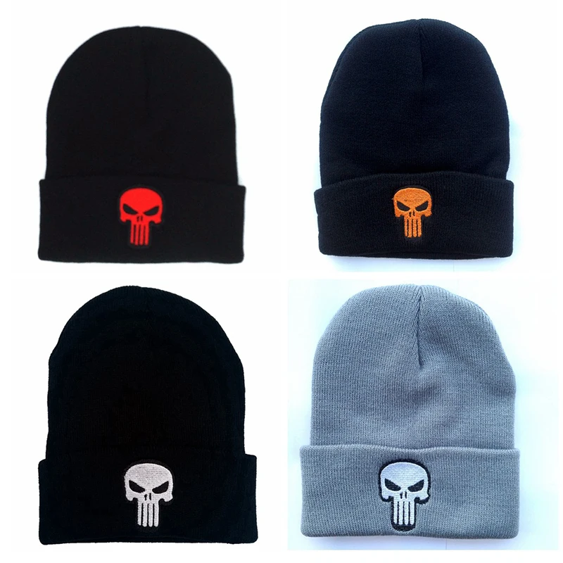 Buy Embroidery Black Skulls Warm The Punisher Cool