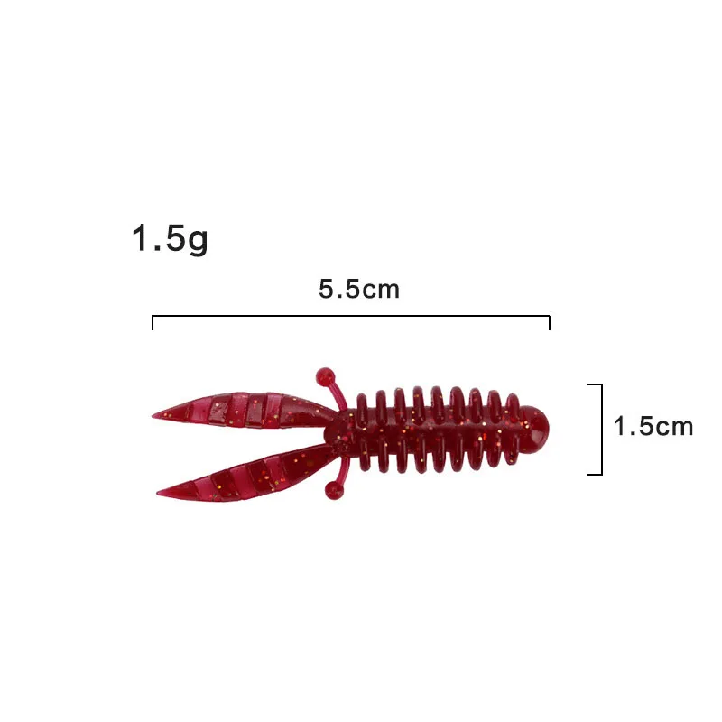 5 шт./лот Мягкая наживка-креветка рыболовные приманки воблеры и крутящиеся приманки для ловли карпа искусственные приманки Мягкая приманка черви Isca Pesca