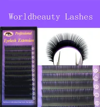 free shipping!0.07mm J/B/C/D curl 5 trays/lot 3D 6D volume lashes false eyelash extension