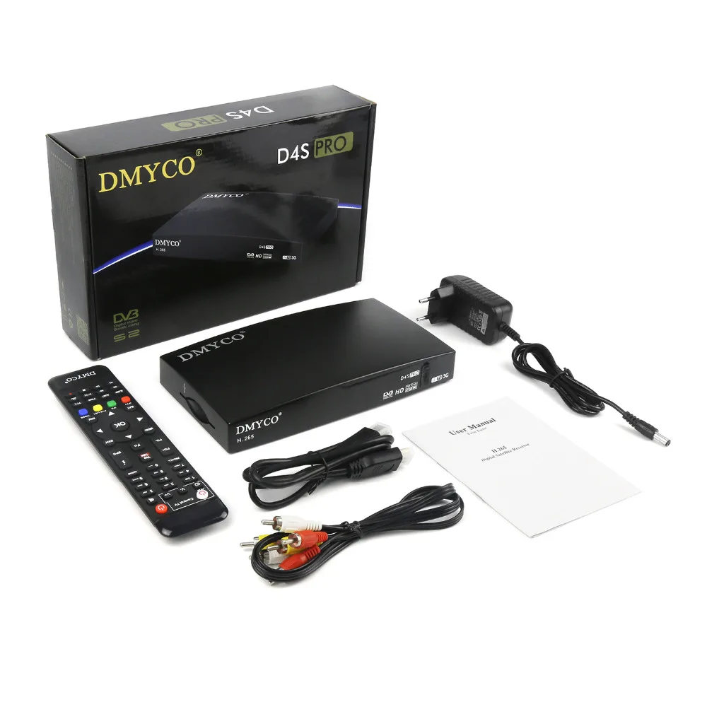 Новый спутниковый приемник декодер D4S PRO навигатор/ТВ тюнер DVB s2 h.265 HD Поддержка 3g WI