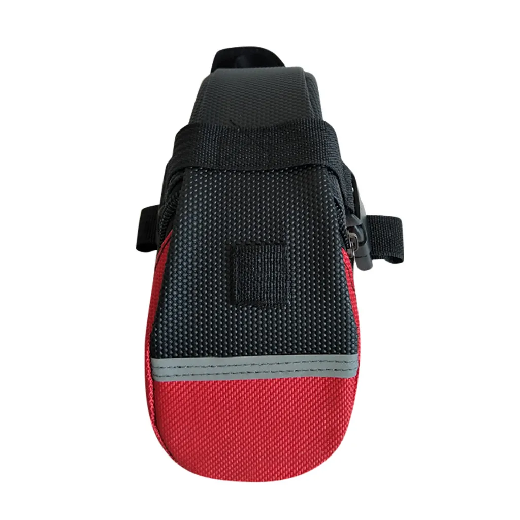 3 цвета нейлоновая велосипедная Сумка водонепроницаемая прочная сумка для хранения седельная сумка для сидения велосипедная Задняя сумка для седла аксессуары для седла - Цвет: Red