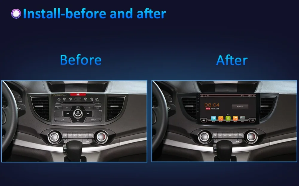 Perfect car multimedia player Android 9 car dvd gps player for Honda CRV 2012 with car radio video player gps navigation car stereo gps 19