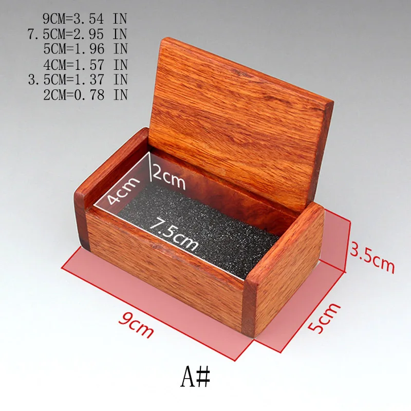 Мини-ящик для хранения ювелирных украшений Органайзер брелок классические ювелирные коробки ручной работы деревянный Органайзер Домашний для хранения шикарный крошечный контейнер - Цвет: A