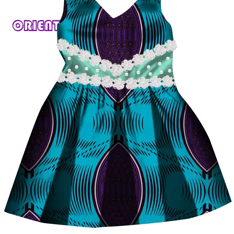 Платье в африканском стиле для девочек; одежда в африканском стиле для маленьких девочек; хлопковое праздничное платье без рукавов с