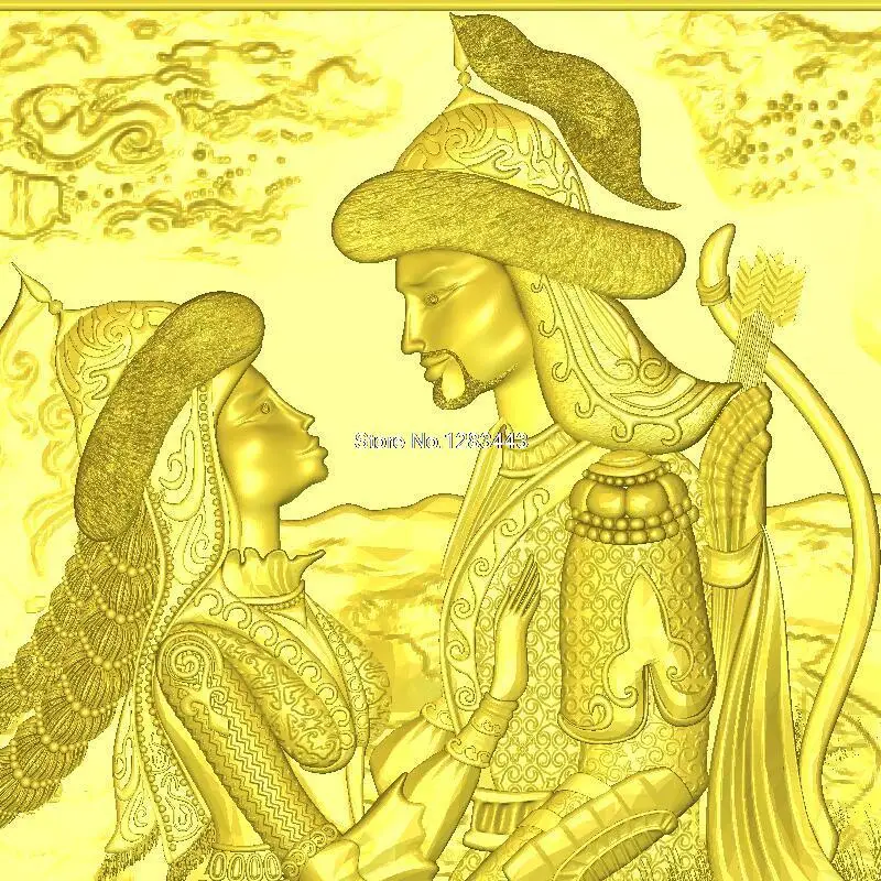High quality New 3D model for cnc 3D carved figure sculpture machine in STL file General and his wife farewell harbor freight woodworking bench