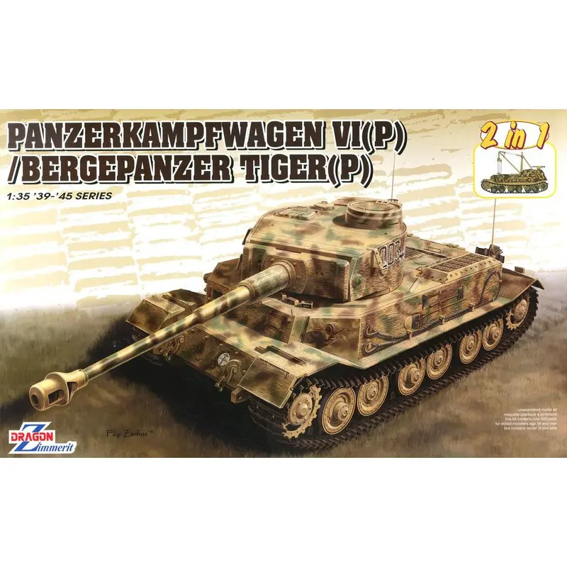 DRAGON 6869 1/35 panzerkampfwgen VI (P) &amp Bergepanzer Tiger (P)-набор моделей | Игрушки и хобби