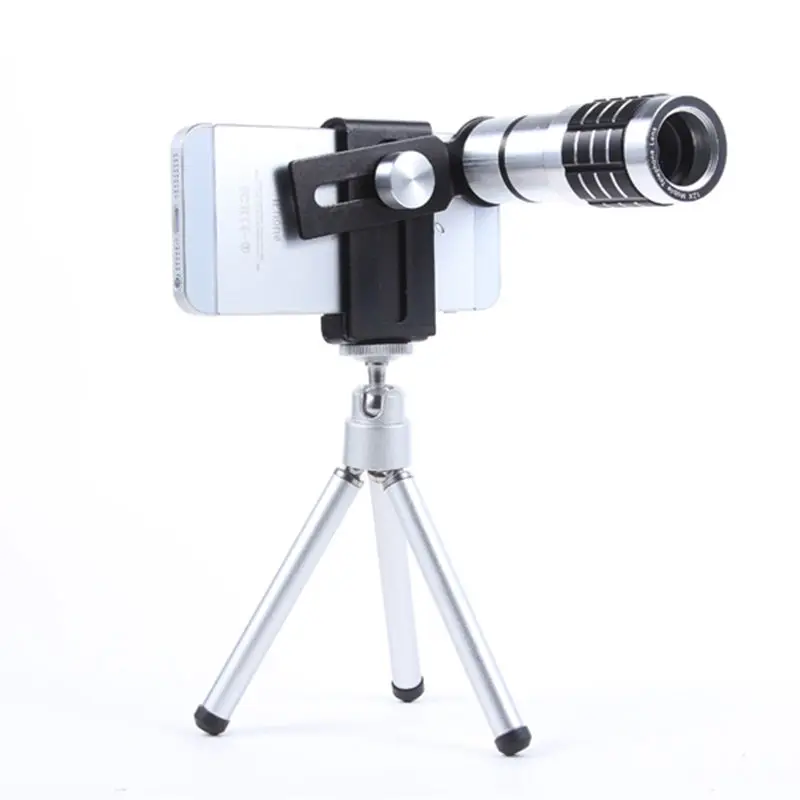 ZEALLION Universal 12X Zoom Telephoto Telescope Camera Lens + Mini