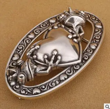 

Retro made old Tang grass pattern inlaid with jade brass plate buckle with eagle bronze ring man 3.8 Belt