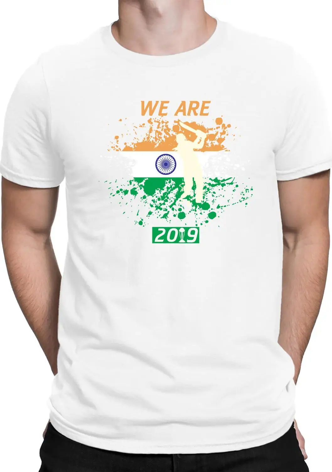 الكريكيت Worlcup رجل T قمصان 2019 فريق الهند 2019 قصيرة الأكمام يا الرقبة الرجال عارضة الأزياء عالية الجودة رجل قمم المحملات
