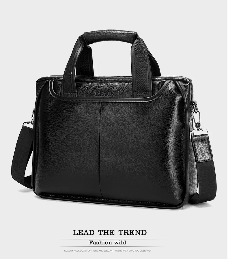 cowhide male commercial briefcase (21)