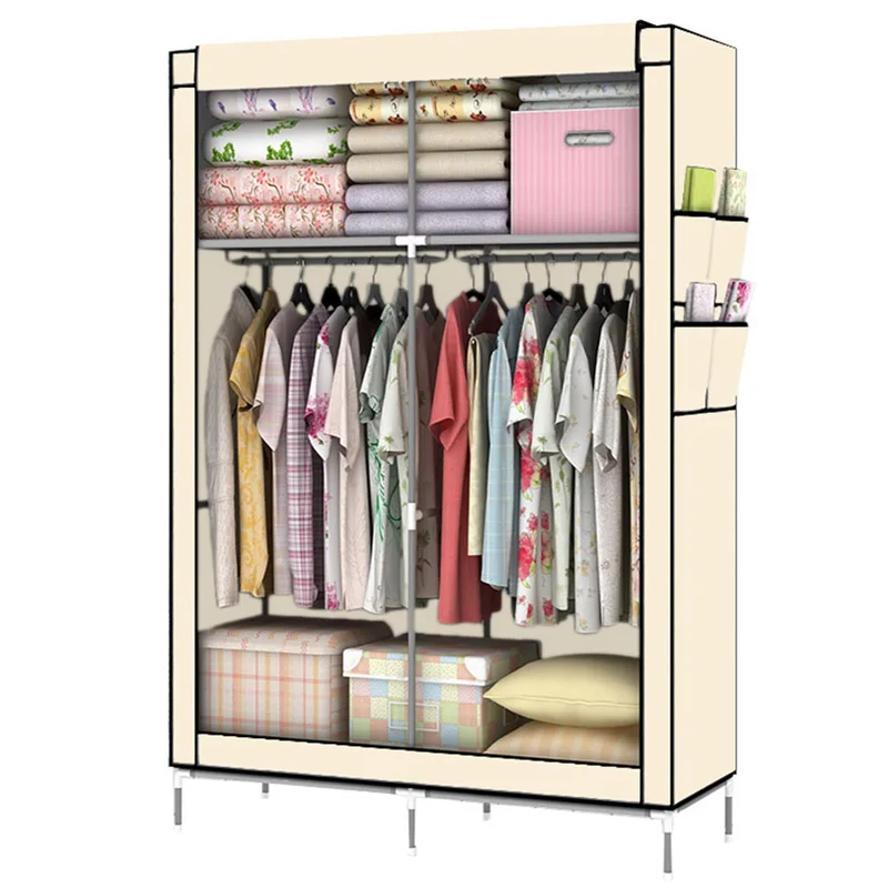 Youud DIY assamble portátil ropa armario ropero Telas ropa organizador de almacenamiento en Armario Portatil Homecenter ~ Youud DIY assamble portátil ropa armario ropero Telas ropa organizador de almacenamiento en
