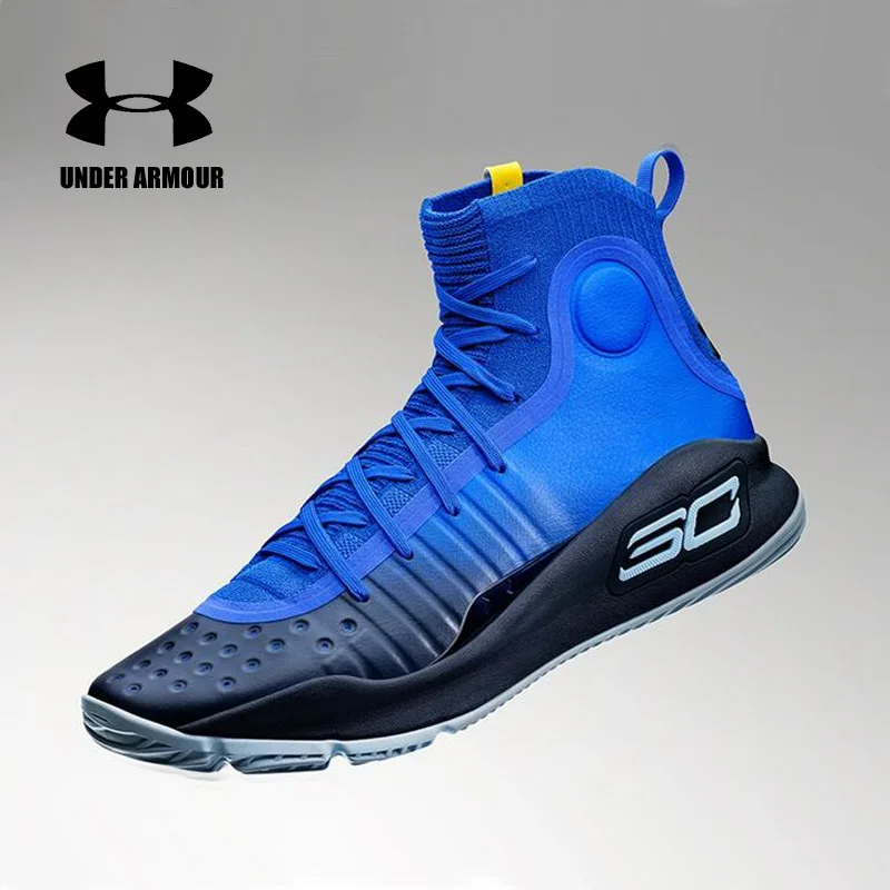 

Under Armour men Curry 4 Basketball Sneakers high top Training Boot Outdoor Unique Socks Design stephen curry Shoes new arrivals