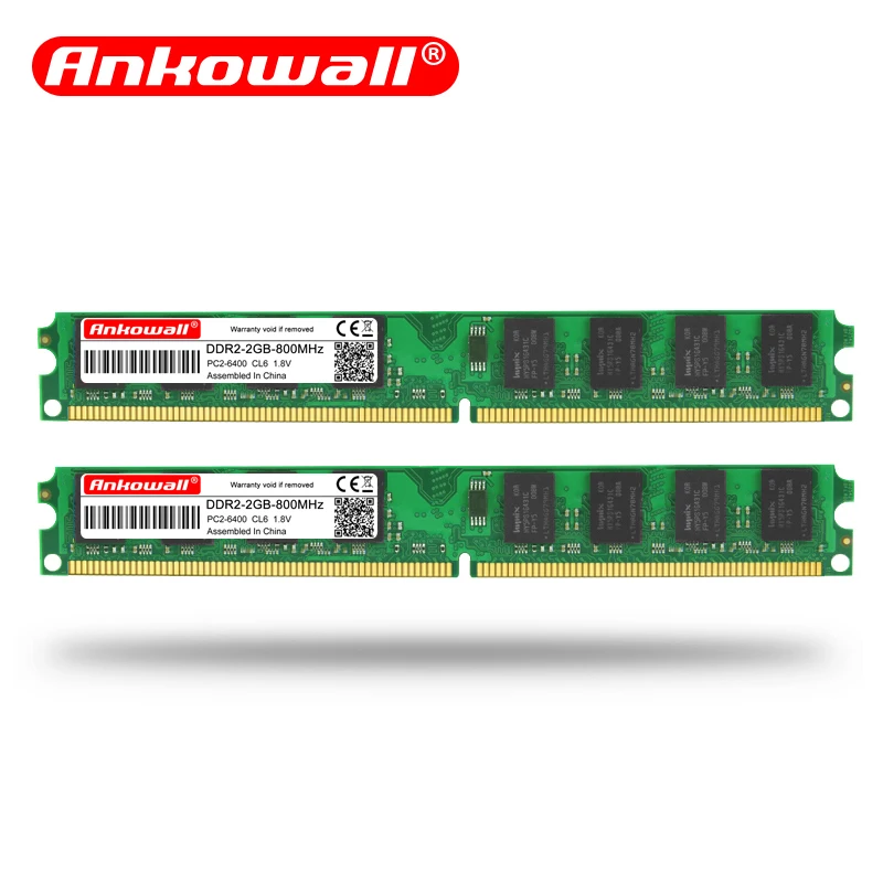 Ankowall ram DDR2 2 ГБ 4 800 667 МГц 6400/240Pin 1 8 в Dimm модуль памяти DDR для настольных компьютеров