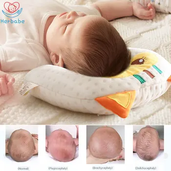 

Herbabe Anti Flat Head Baby Pillows for Newborn Infant Cotton Latex Neck Prevent Cushion Kids Toddler Nursing Pillow Baby Room