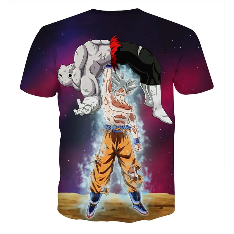 Dragon Ball Z Футболка мужская летняя 3D печать Супер Saiyan Son Goku God Black Zamasu Vegeta Драконий жемчуг футболки повседневные топы футболки