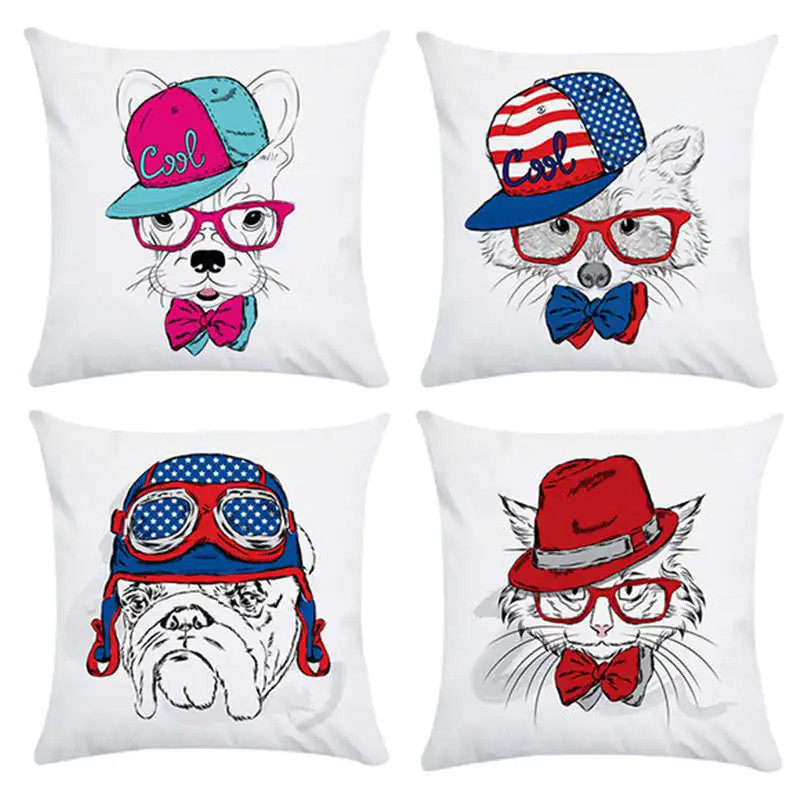 

Throw pillows, fashion animals HomerDecor Cushion Cover Throw Pillowcase Pillow Covers 45 * 45cm Sofa Seat Cushion Decorative