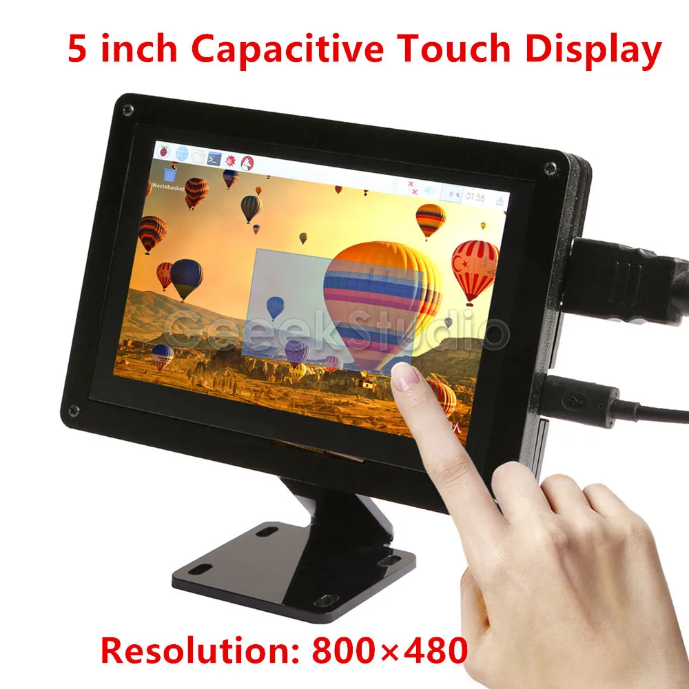 Freies Fahrer Stecker und Spielen! 5 zoll 800*480 Kapazitive Touch-Display Screen Monitor für Raspberry Pi, Windows PC, BeagleBone Schwarz Freies Fahrer Stecker und Spielen! 5 zoll 800*480 Kapazitive Touch-Display Screen Monitor für Raspberry Pi, Windows PC, BeagleBone Schwarz