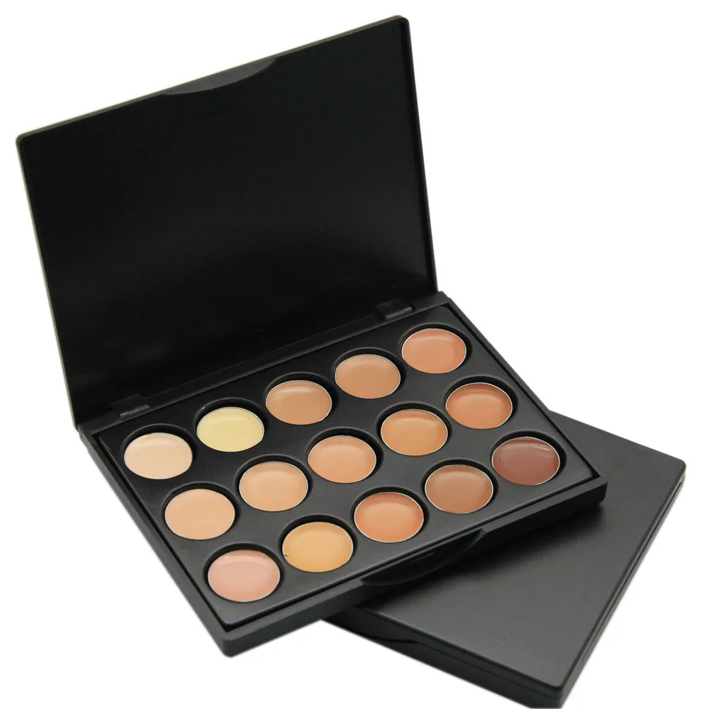 

BeaKey Brand 15 Colors/set Makeup Concealer Palette Women Face Make up Nude Foundation Cream Brighten Cover Acne Black Circles