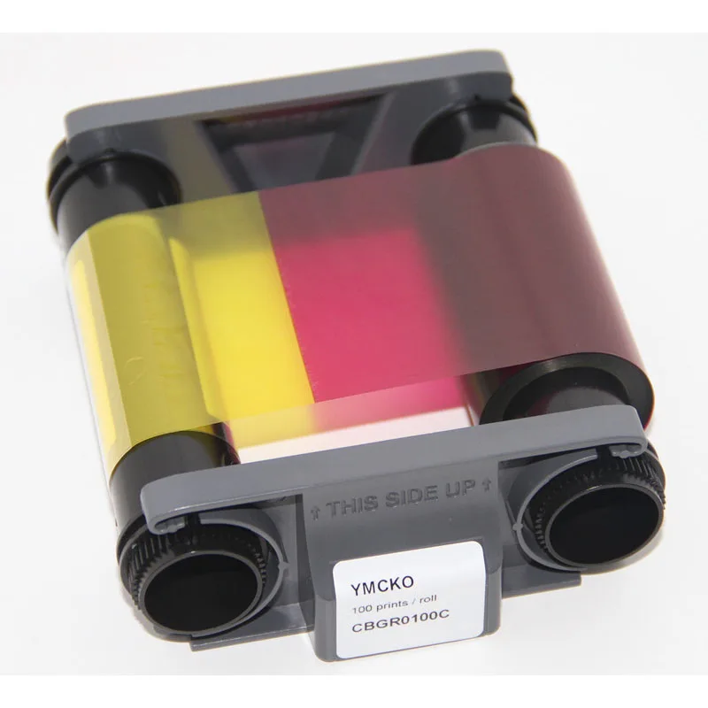Evolis CBGR0100C YMCKO ленточная кассета 100 печать 5 панелей для Badgy100 Badgy200 лента принтера id