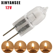 XINYANSEE 1x Высокое Качество Галогенные G4 лампы 12 В Тип jc G4 галогенные лампы с регулируемой яркостью 10 Вт 20 Вт прозрачная каждая лампа с внутренней коробкой