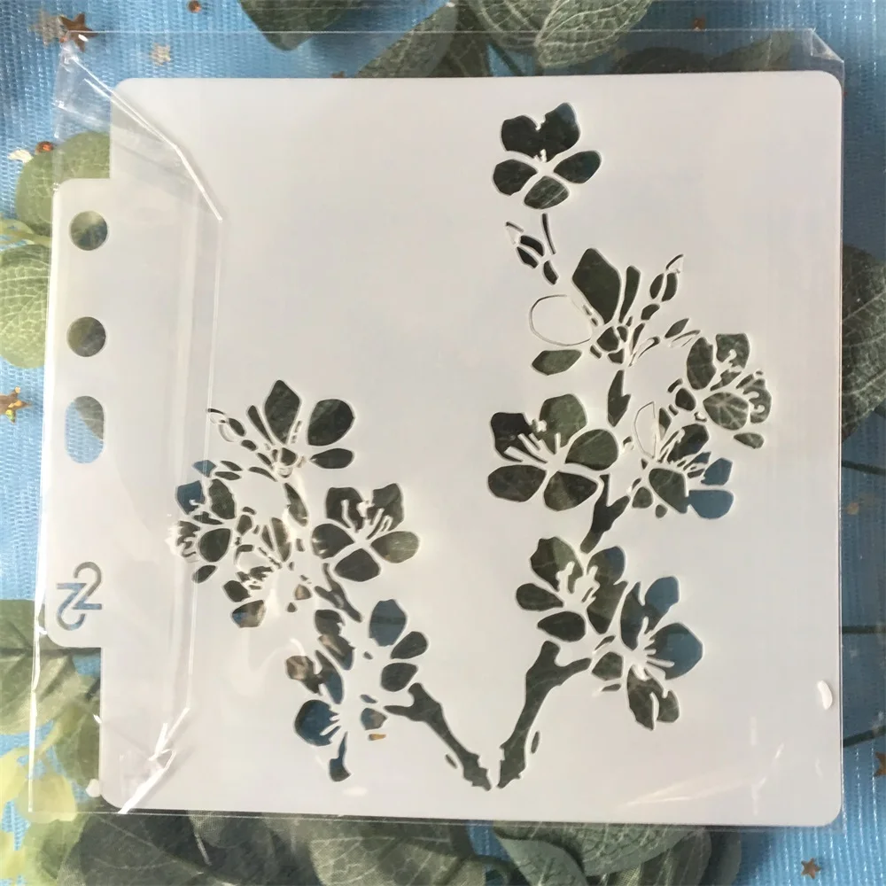 

New 13cm Flower Tree DIY Craft Layering Stencils Wall Painting Scrapbooking Stamping Embossing Album Decorative Paper Template