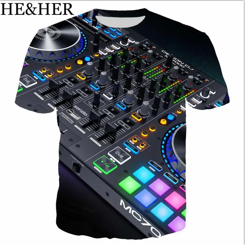 

Sound Activated LED 3D Print T shirt Light Up and down Flashing Equalizer EL T-Shirt Men Rock Disco Party DJ Tshirt Boy Clothes