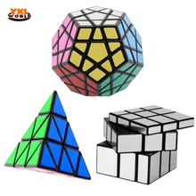 YKLWorld 3PCS Set Magic Puzzle Cube Dodecahedron Megaminx Triangle Magic Puzzle 3 Layer Profiled Magic Wholesale
