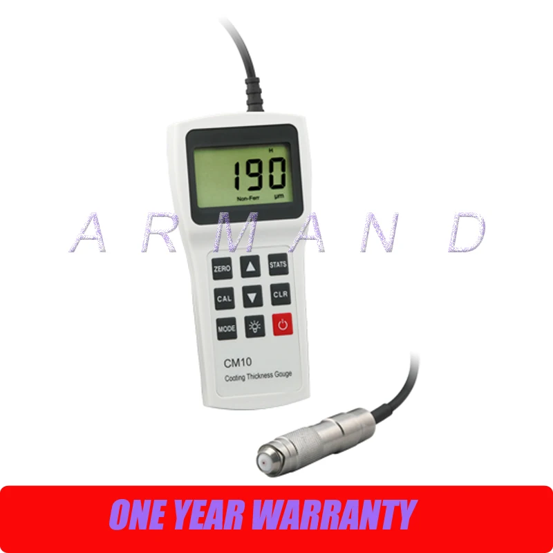 Digital Coating Thickness Gauge CM10N 0 2000um Eddy Current Portable