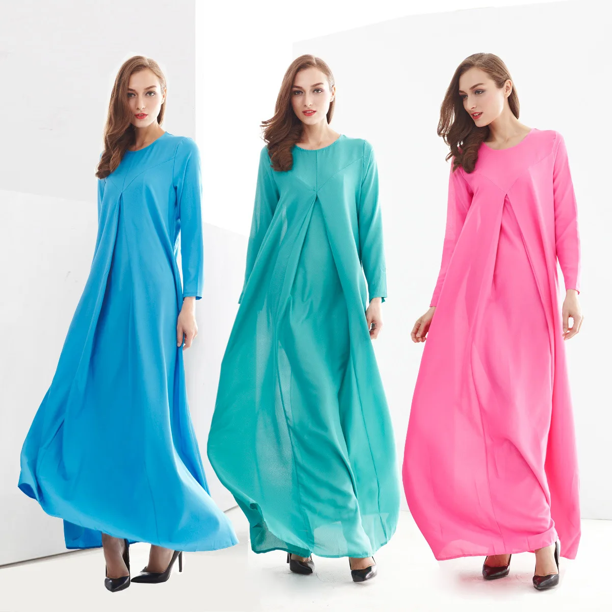 Muslim Women Abaya Islamic Clothing For Women Dubai Kaftan Long Muslim Women Abaya Islamic Clothing For Women Dubai Kaftan Long