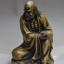 Xd 003084 " тибет Буддизм фейн бронзовый Дамо Бодхидхарма Дхарма Будды провести чаша статуя