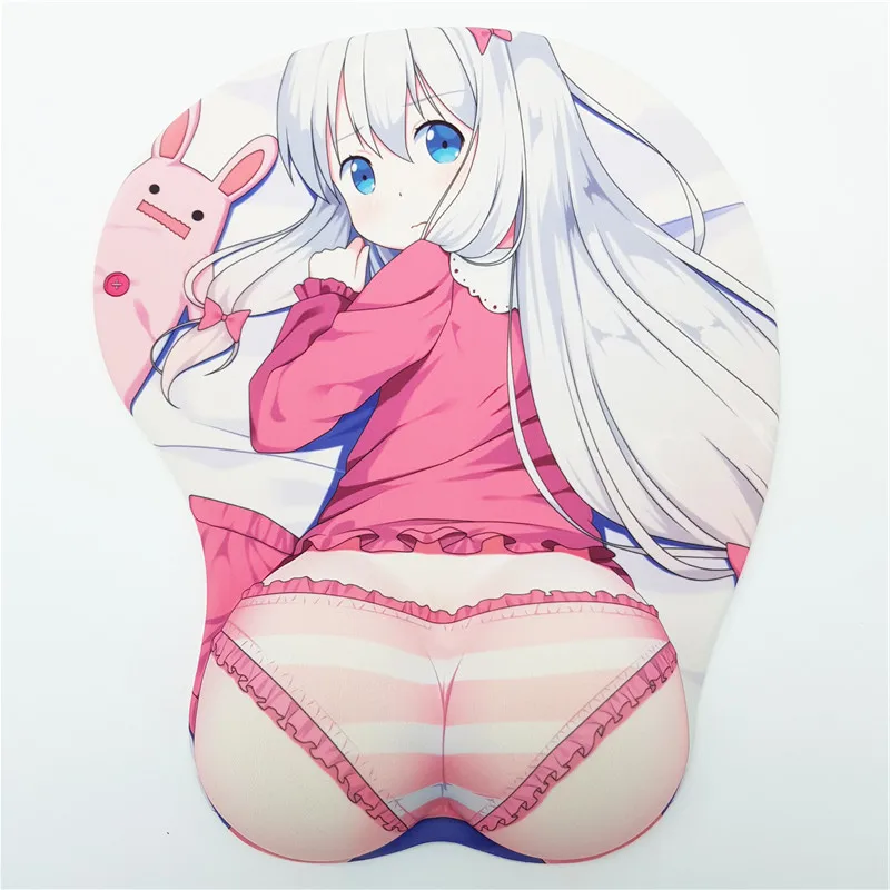 Сексуальная манга учительница Izumi Sagiri Горячая Аниме 3D Женская Грудь Коврик для мыши с силиконовым гелем подставка для запястья большой размер 26*22 см