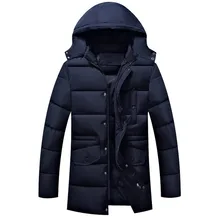 Winter Jacket Men 2017 New Parkas Quilted Jackets Male Thicken Warm Cotton Padded Coat Hooded Casual Men’s Outwear Snow Jackets