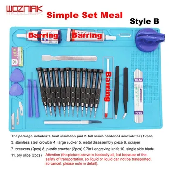 

Wozniak DIY Professional Repair Tools Kit Smartphone LCD Screen Opening Pliers Metal Pry Spudger Set for Mobile Phone for IPHONE
