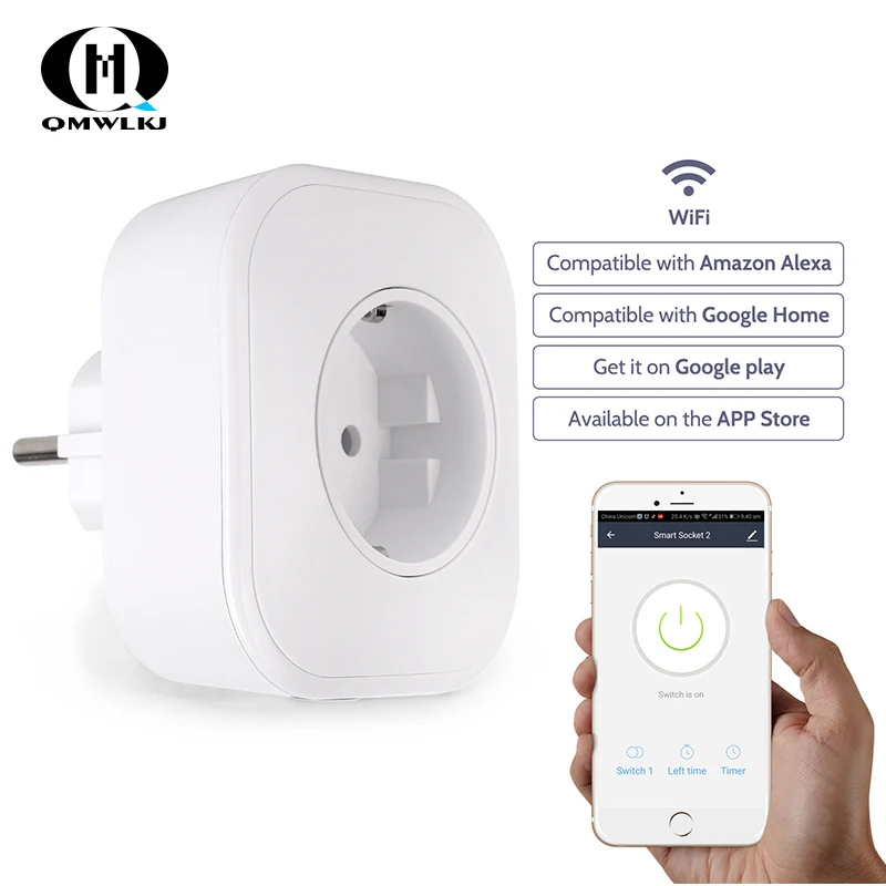 

Smart Plug Wifi Smart Socket Power Monitor EU UK Voice Remote Control Home Automation Plug Work with Google Home Alexa IFTTT USB