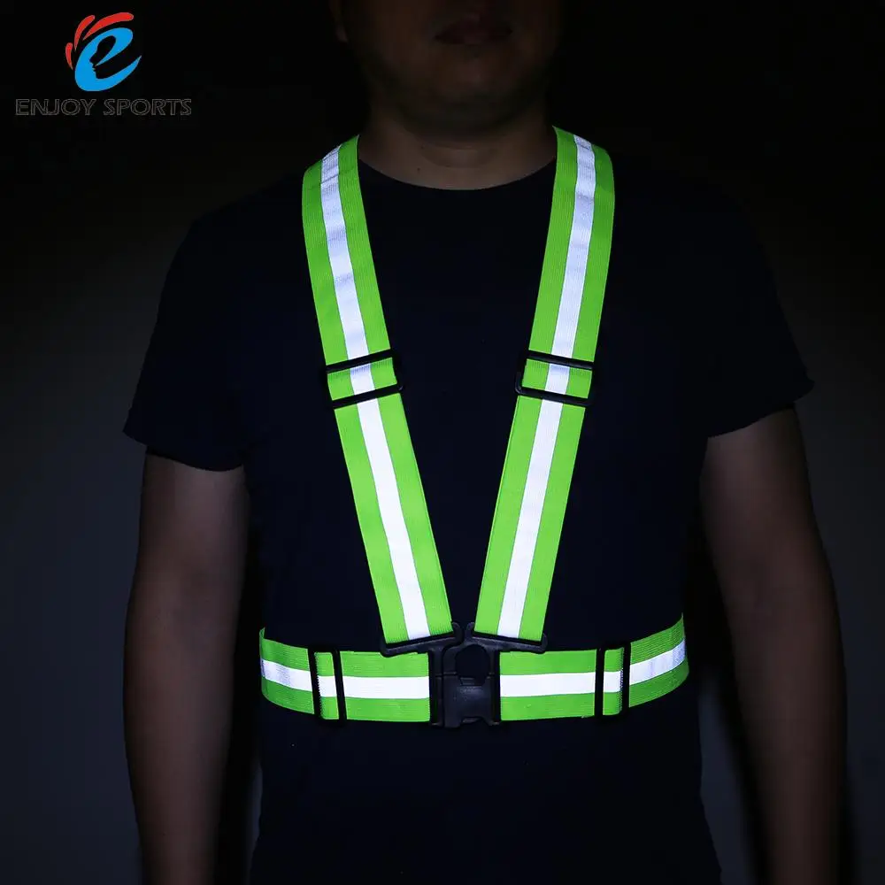 Reflective Vest Lightweight Adjustable Elastic High Visibility Safety