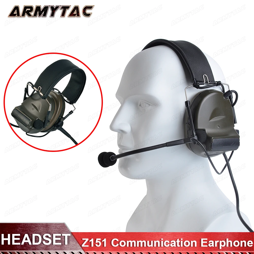 

Z-tac Tactical Headset comtac II peltor Headphone NO noise reduction function Communication Earphone New version Z151