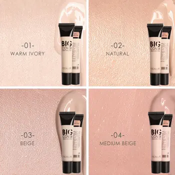 FOCALLURE Big Cover Liquid Concealer Moisturizing Oil control Waterproof Contour Makeup Face Primer Face Cream