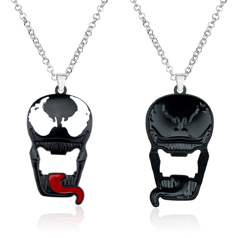 New Anime Movie Venom Mask Necklace The Avengers Comic Spider Man Venom