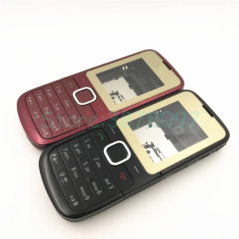 Чехол для Nokia C2 C2-00, полный комплект, корпус для мобильного телефона, крышка батареи, дверная рама с клавиатурой