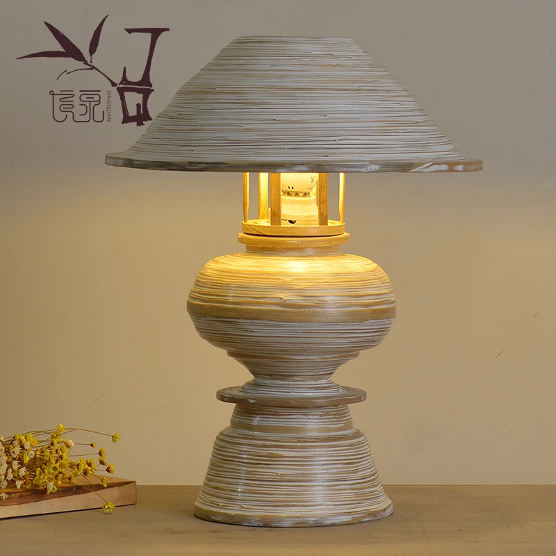 Southeast Table Lamp Thai Spa Designer Bedside Lamp Bamboo Table Lights Manual Bedroom Lamp Desk Lamp Led Reading Light Lu823417 Table Lamps Aliexpress