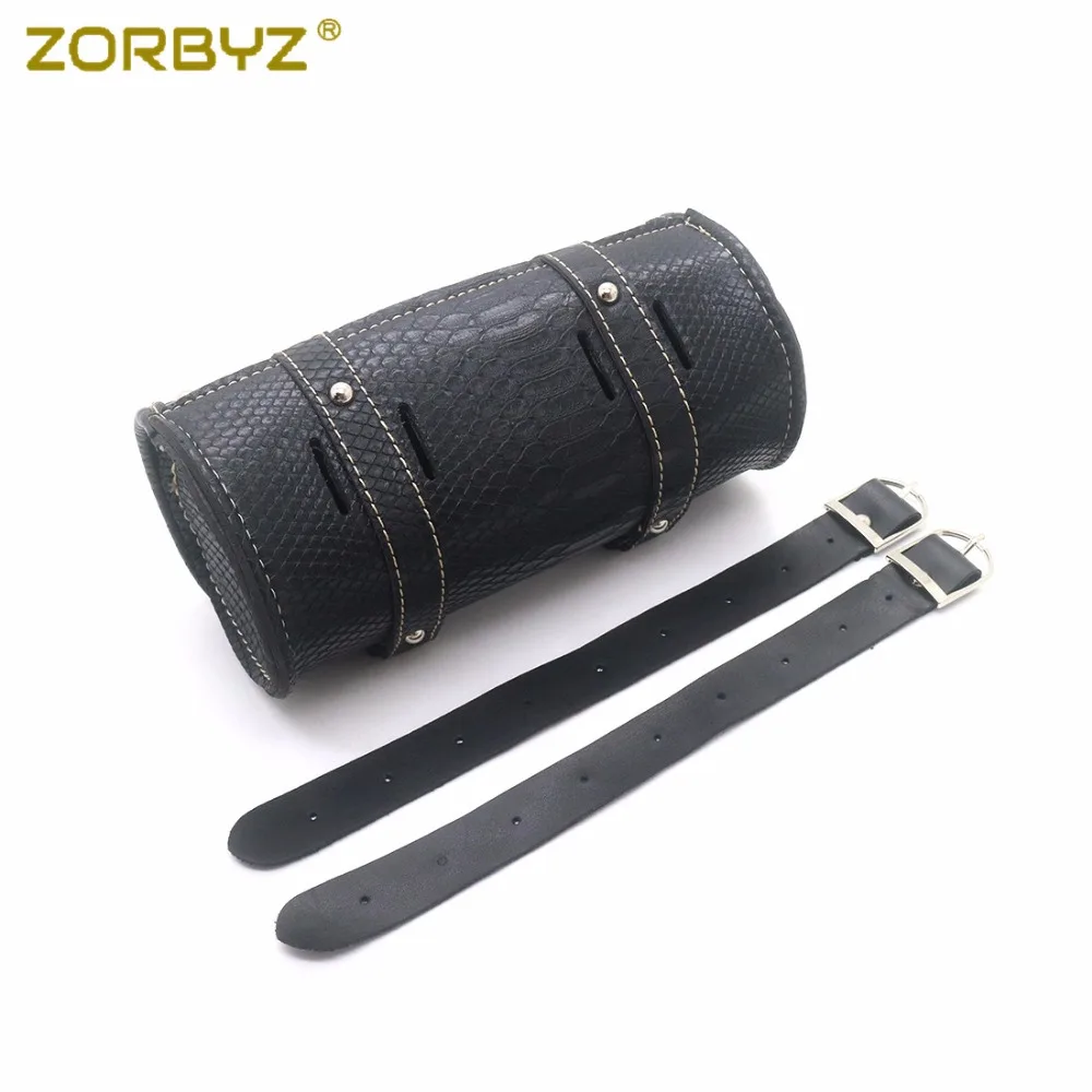 ZORBYZ мини мотоциклетная черная сумка из искусственной кожи на руль для