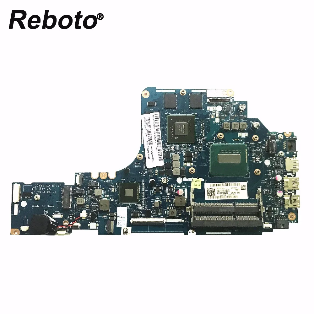 

Reboto For Lenovo Y70-70 Laptop Motherboard 5B20H29194 With i7-4720HQ 2.5GHz CPU GTX 860M ZIVY2 LA-B111P 100% Tested Fast Ship