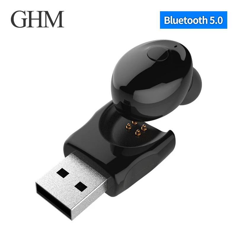 

Mini Car Bluetooth Intelligent Bluetooth Handsfree Phone Car Kit Wireless Sports Headphones Into The Ear With Microphone Mobile