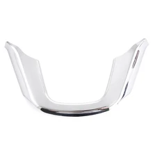 Para kia k2 rio 2012 abs chrome guarnição volante paillette decoração capa para 2012 rio autopeças acessórios