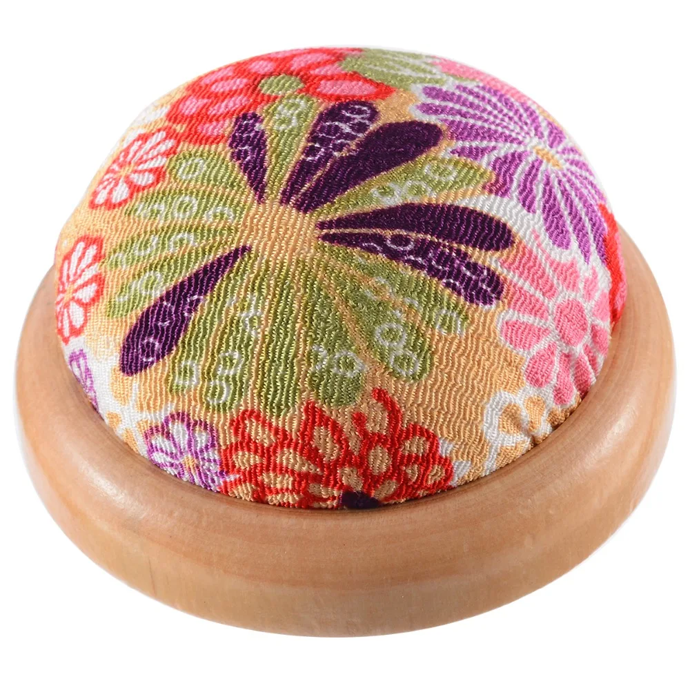 

Random Color 1pcs Wood Bottom Base Needle Pin Cushion Pillow Holder Sewing Craft Stitch Needlework DIY Craft