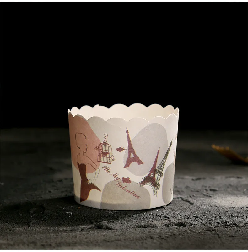 

Paris Tower decoration big cupcake cup muffin cups high temperature resistance cake bakery cups party supply favors