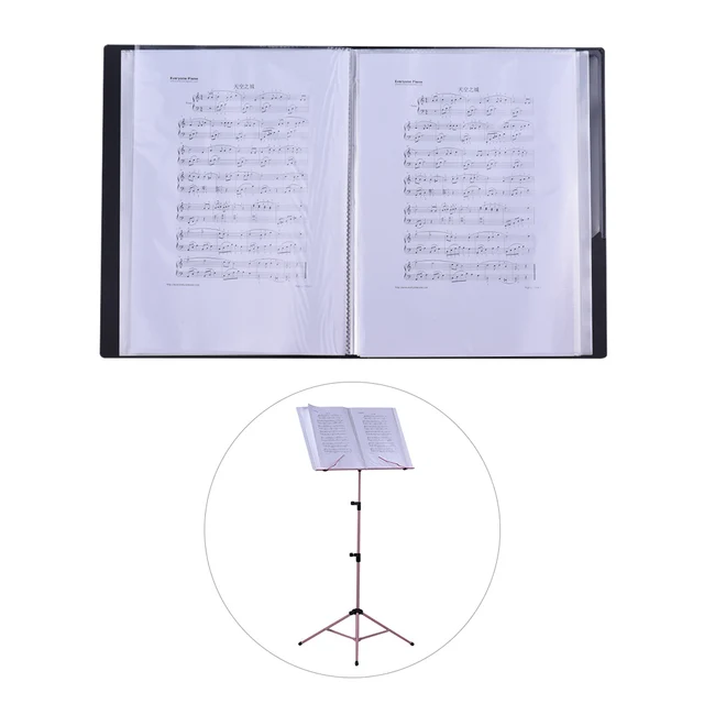 music holder sheet score file paper documents storage folder holder sheet music holder for guitar